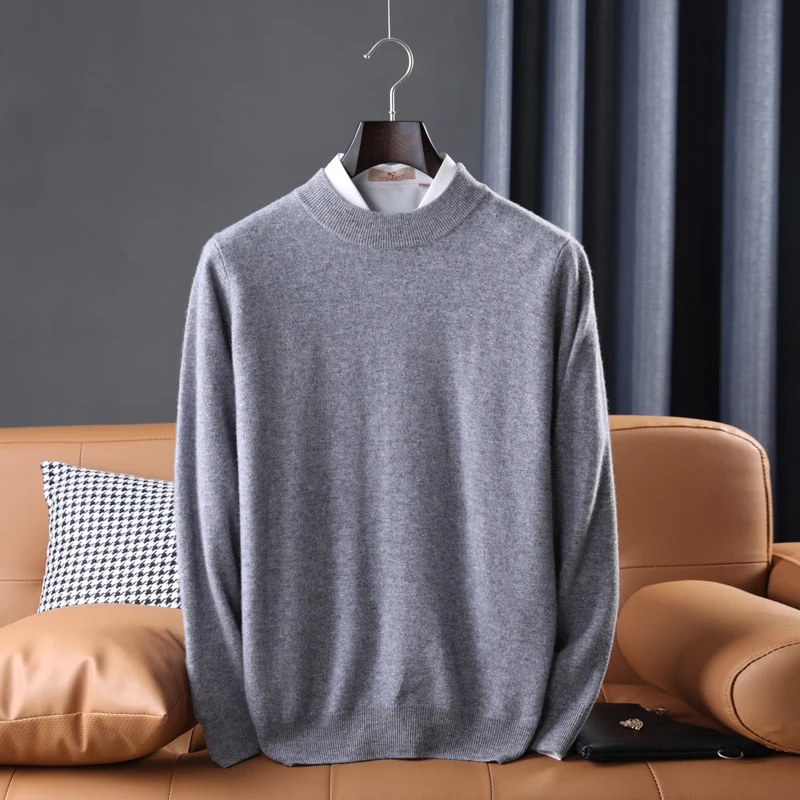 Herren Feiner Rollkragenpullover in schlanker Minimal‑Silhouette aus Woll‑Kaschmir‑Mix Nord Taschen