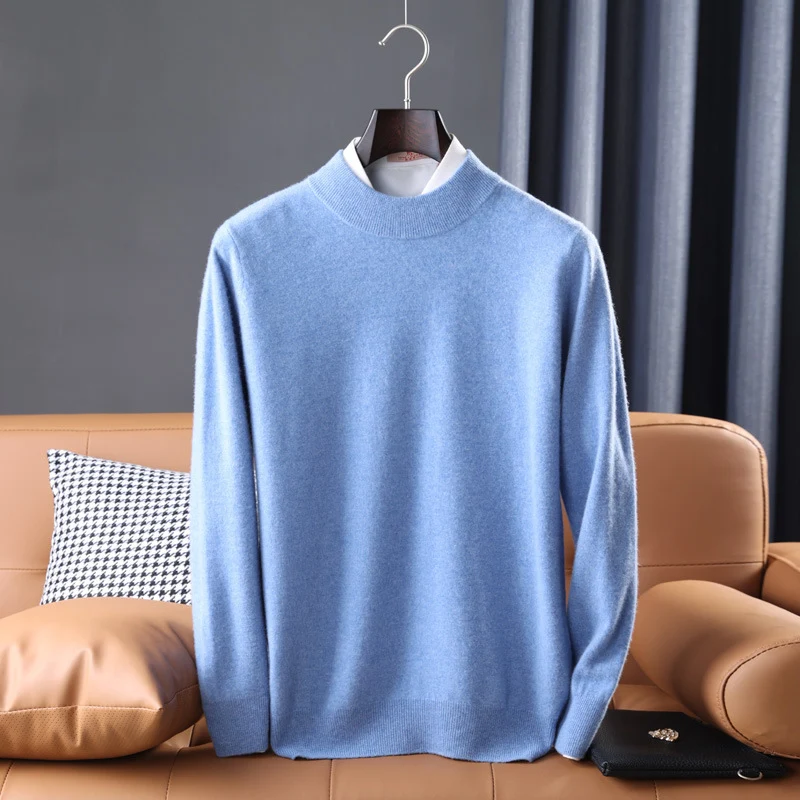 Herren Feiner Rollkragenpullover in schlanker Minimal‑Silhouette aus Woll‑Kaschmir‑Mix Nord Taschen