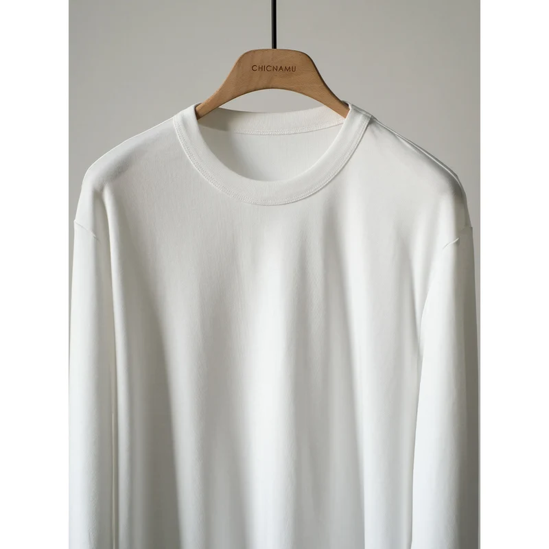 Damen Bequeme Langarm-T-Shirt Nord Taschen