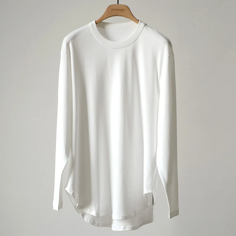 Damen Bequeme Langarm-T-Shirt Nord Taschen