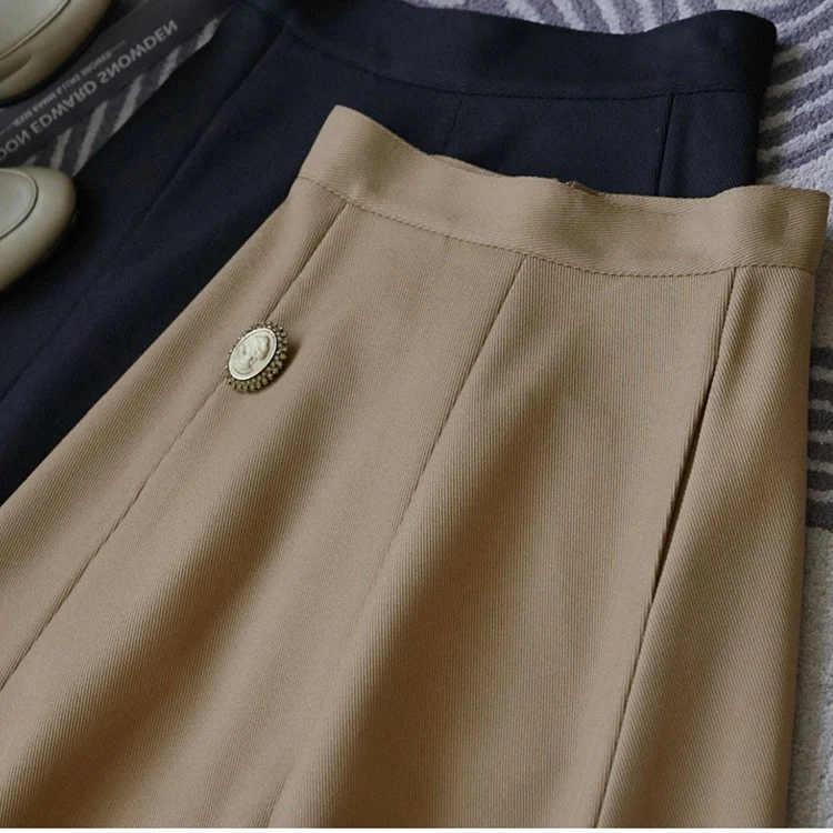 Damen Eleganter, schwingender Midirock Nord Taschen