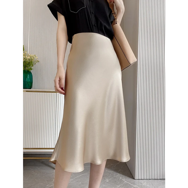 Damen Eleganter, schwingender Midi-Rock Nord Taschen