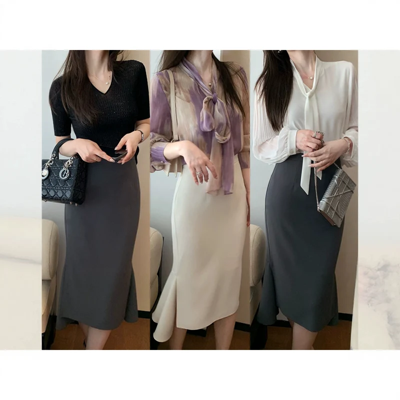 Damen Eleganter, schwingender Faltenrock Nord Taschen