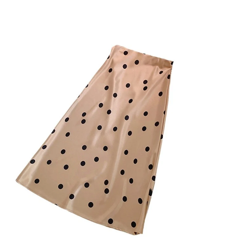 Damen Eleganter Satinrock mit Polka-Dots Nord Taschen