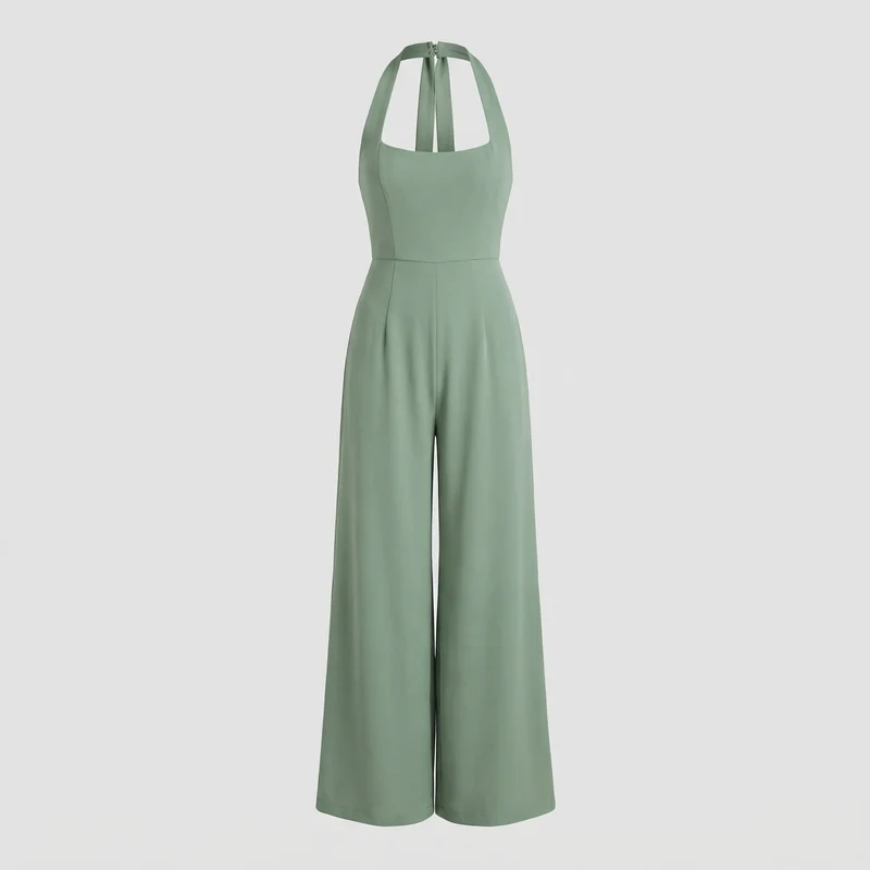 Jumpsuit Damen mit Neckholder