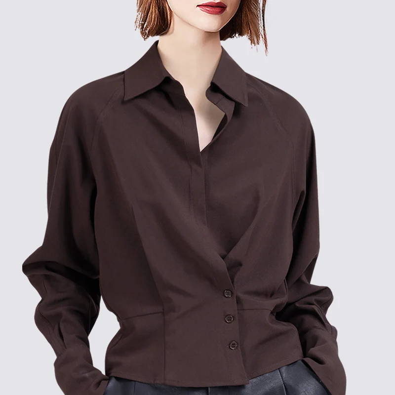 Damen Elegante Bluse mit innovativem Schnitt Nord Taschen