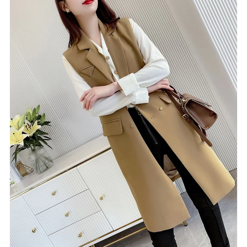 Damen Elegante Weste mit Gürtel Nord Taschen