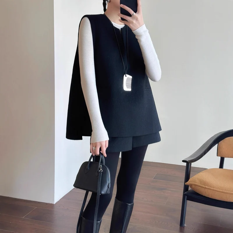 Damen Elegante Weste aus feinem Stoff Nord Taschen