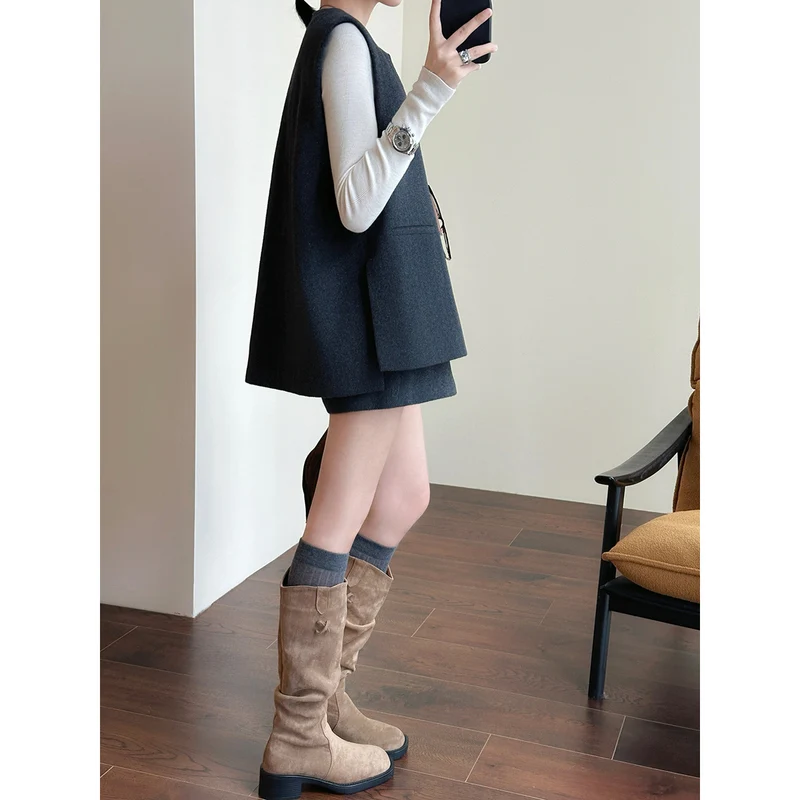 Damen Elegante Weste aus feinem Stoff Nord Taschen