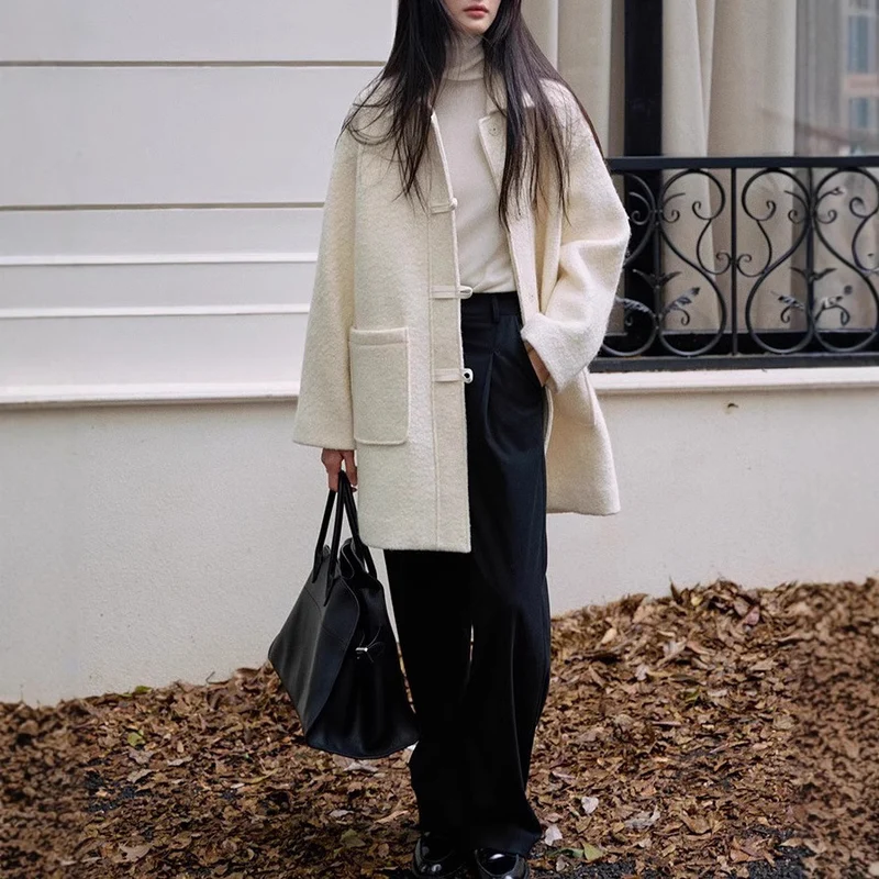 Damen Elegante, weite Anzughose Nord Taschen