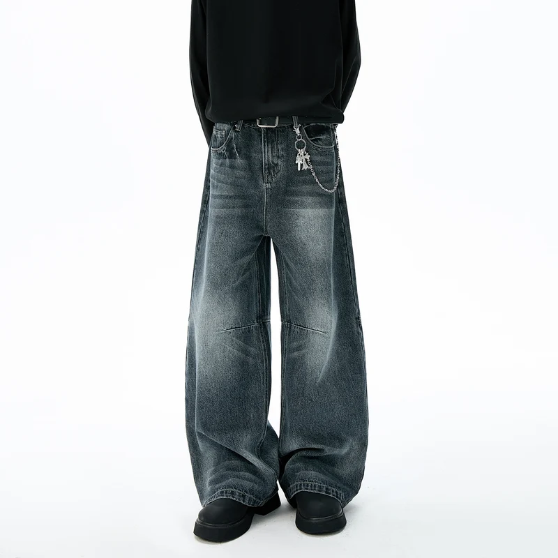 Unisex Trendige Weitgeschnittene Jeans Nord Taschen