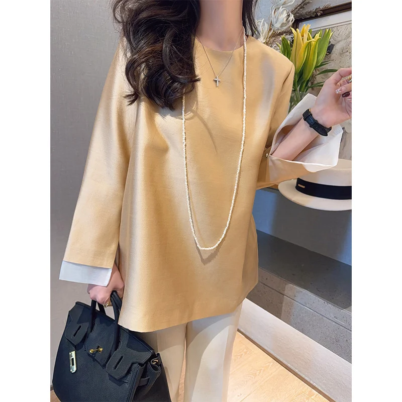 Damen Elegante Bluse aus hochwertigem Stoff mit exklusivem Schnitt Nord Taschen