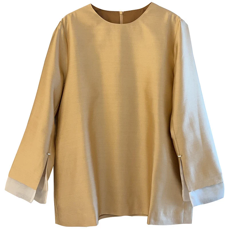Damen Elegante Bluse aus hochwertigem Stoff mit exklusivem Schnitt Nord Taschen