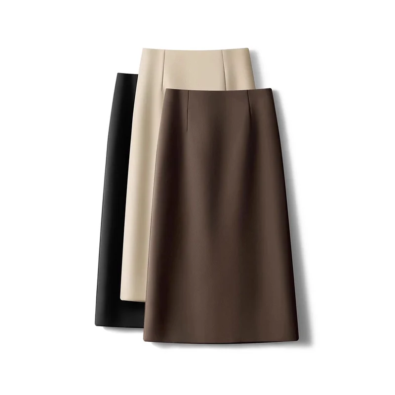 Damen Eleganter Hoch taillierter Bleistiftrock Nord Taschen