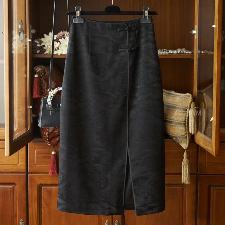 Damen Eleganter, geschmeidiger Bleistiftrock Nord Taschen