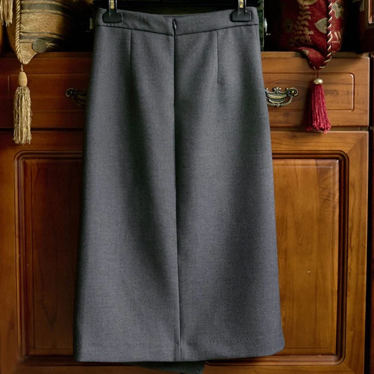 Damen Eleganter Faltenrock mit asymmetrischem Design Nord Taschen