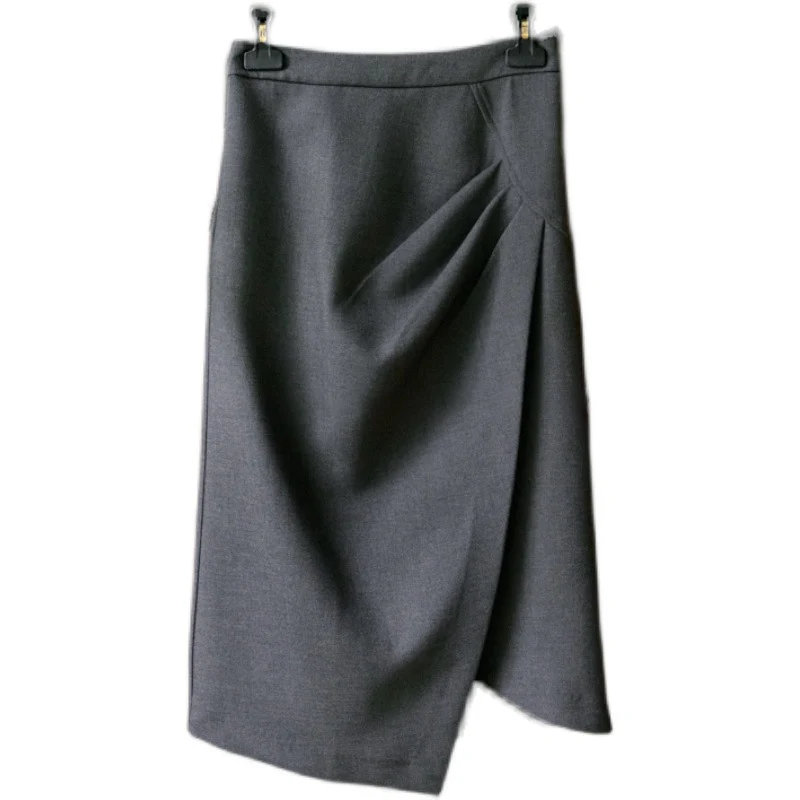 Damen Eleganter Faltenrock mit asymmetrischem Design Nord Taschen