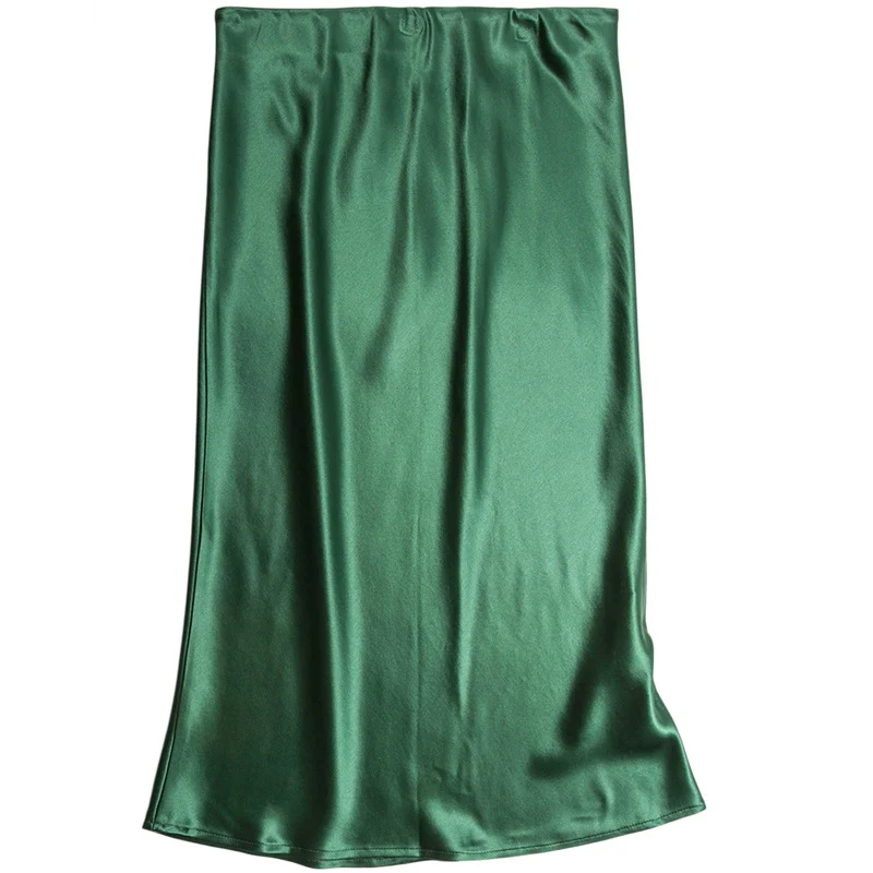 Damen Eleganter Satin Midirock Nord Taschen