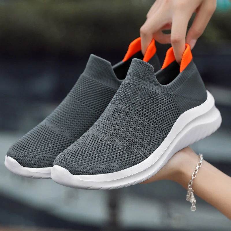 Damen Atmungsaktive Slip-On Sneakers mit stoßdämpfender Sohle