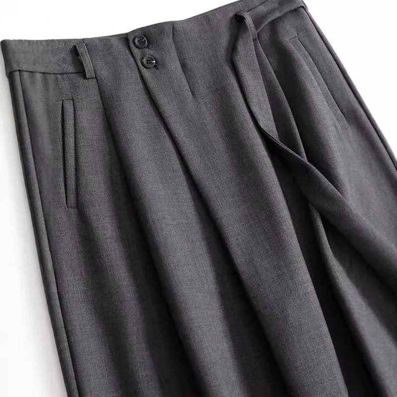 Damen Elegante und bequeme High-Waist-Hose Nord Taschen