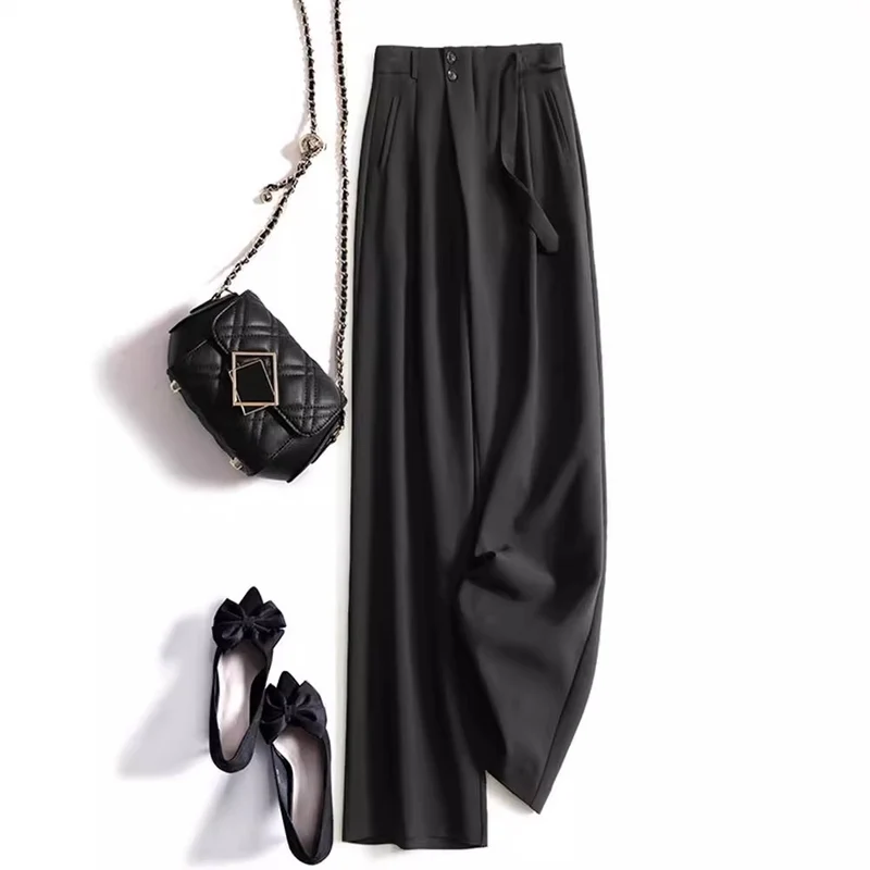 Damen Elegante und bequeme High-Waist-Hose Nord Taschen