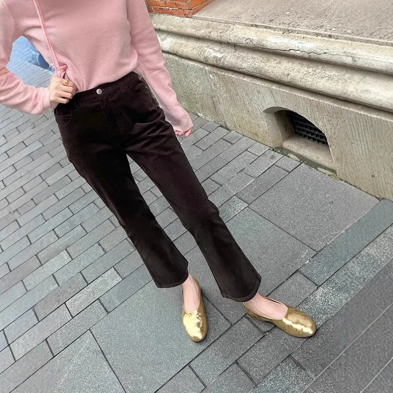 Damen Elegante und bequeme Cordhose Nord Taschen