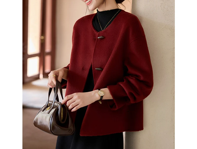Damen Elegante, warme Strickjacke Nord Taschen