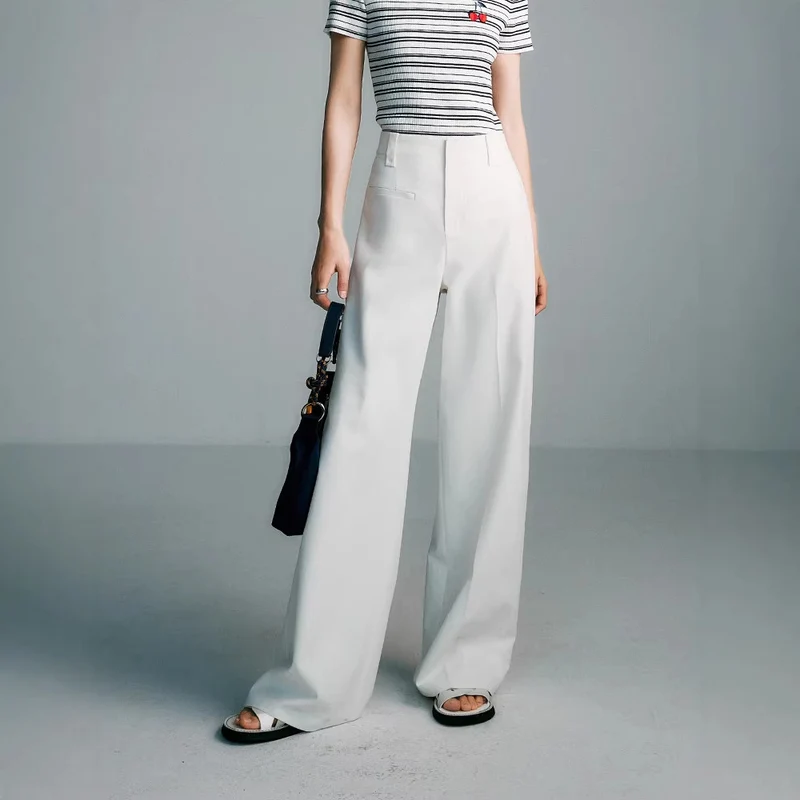Damen Elegante und weite Hochbahn-Hose Nord Taschen