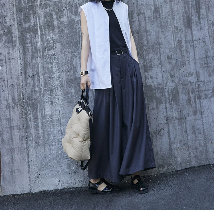 Damen Elegante und weite Culotte Nord Taschen