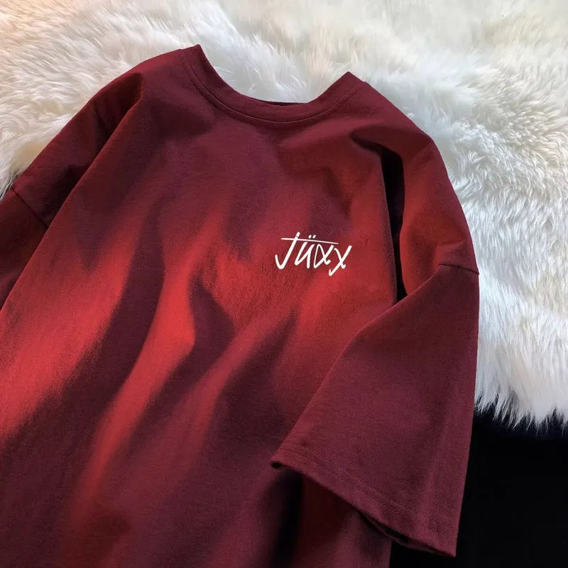 Unisex Lässiges Oversized T-Shirt mit kreativem Aufdruck Nord Taschen
