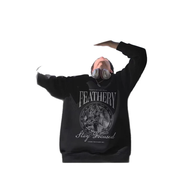 Unisex Lässiger Sweatshirt mit grafischem Druck Nord Taschen