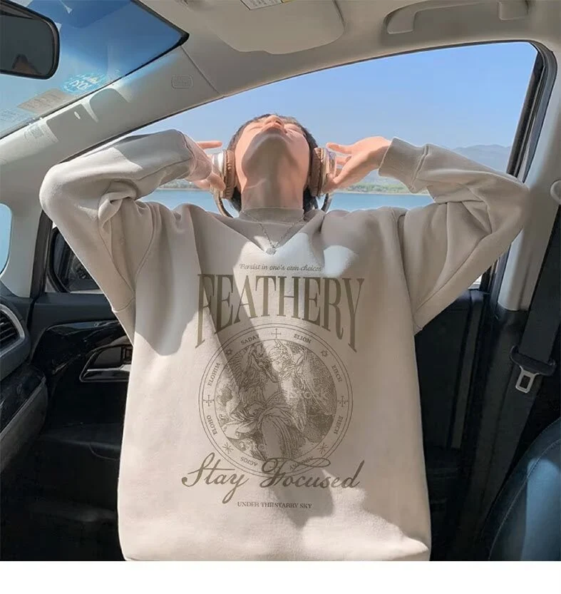 Unisex Lässiger Sweatshirt mit grafischem Druck Nord Taschen