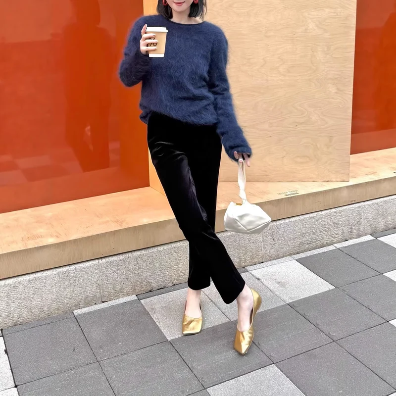 Damen Eleganter Pullover aus hochwertigem Mohair Nord Taschen
