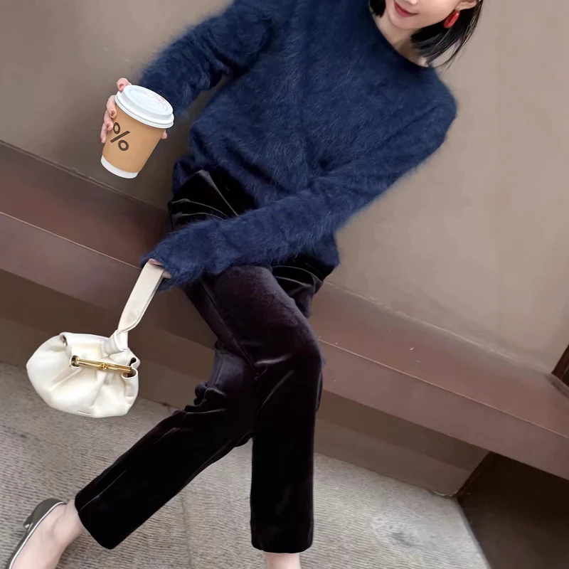 Damen Eleganter Pullover aus hochwertigem Mohair Nord Taschen