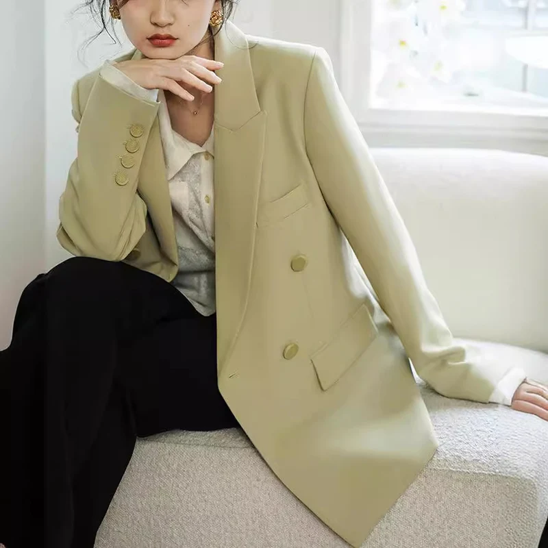 Damen Eleganter doppelter Blazer Nord Taschen