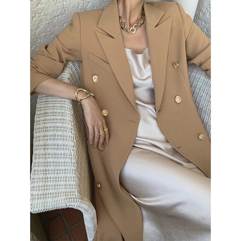 Damen Eleganter Doppeltbreasted Trenchcoat mit Taillengürtel Nord Taschen