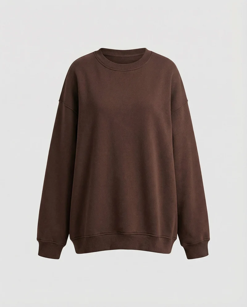 Oversize-Sweatshirt mit Rundhalsausschnitt
