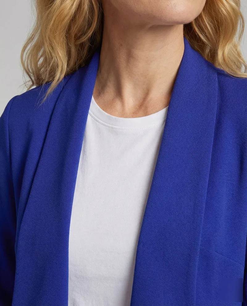 Damen Wasserfall Blazer Kurz