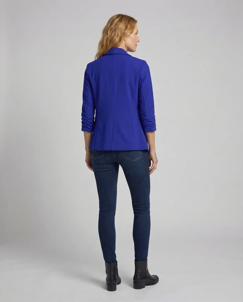 Damen Wasserfall Blazer Kurz