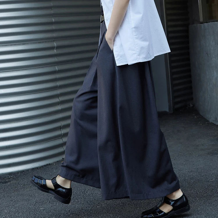 Damen Elegante und weit geschnittene Palazzo-Hose Nord Taschen