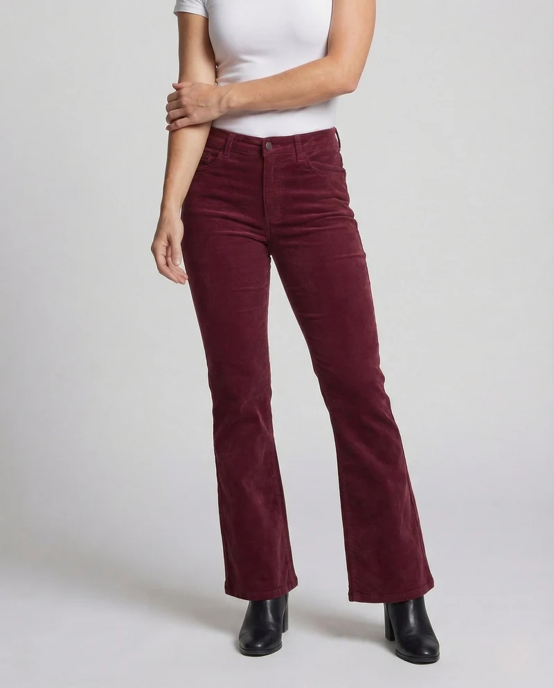 Damen Stretch-Cord Schlaghose mit Komfort & Vielseitigem Style