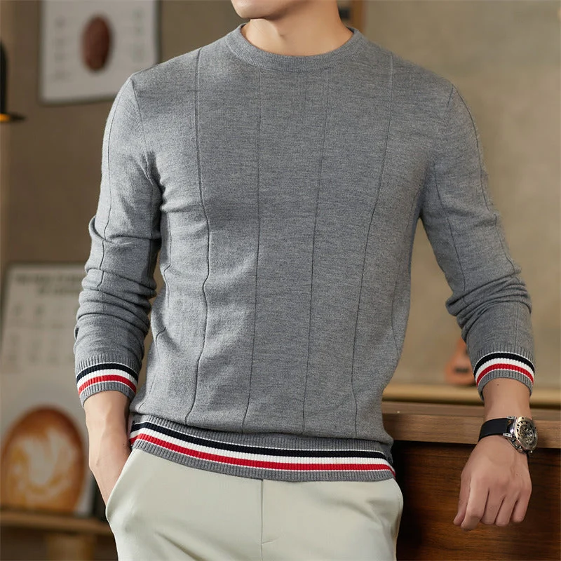 Herren Feinstrickpullover mit maritimen Akzenten