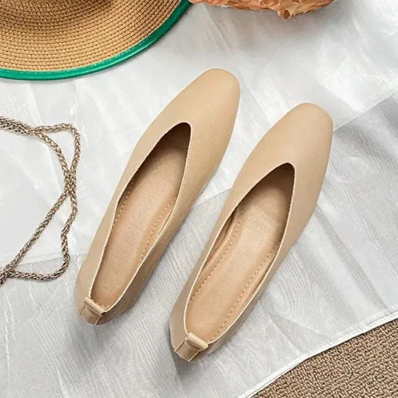 Retro Schuhe mit quadratischer Zehenform