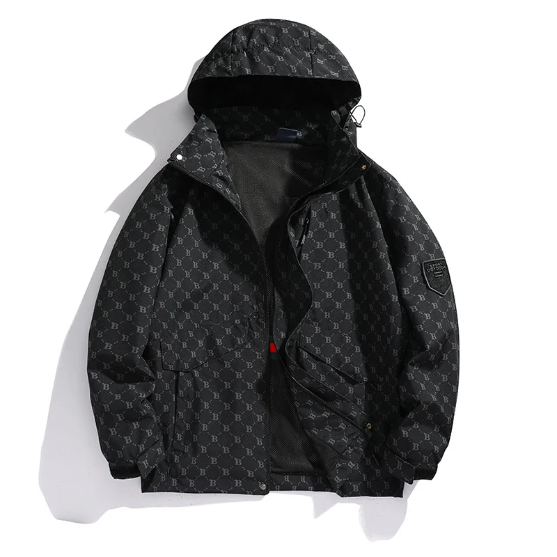 Herren wasserabweisende lange Freizeitjacke Nord Taschen