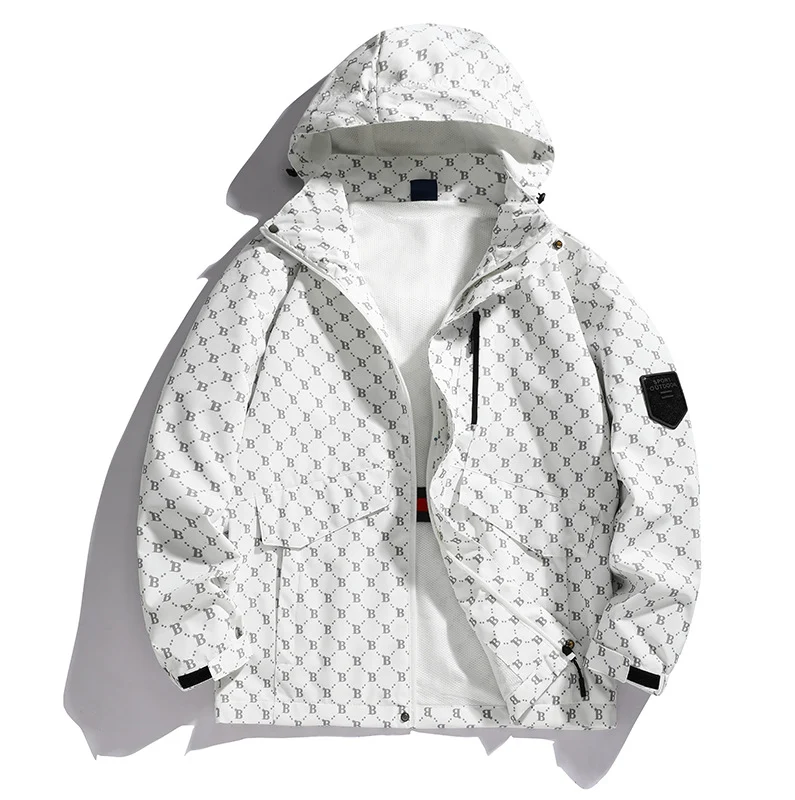Herren wasserabweisende lange Freizeitjacke Nord Taschen