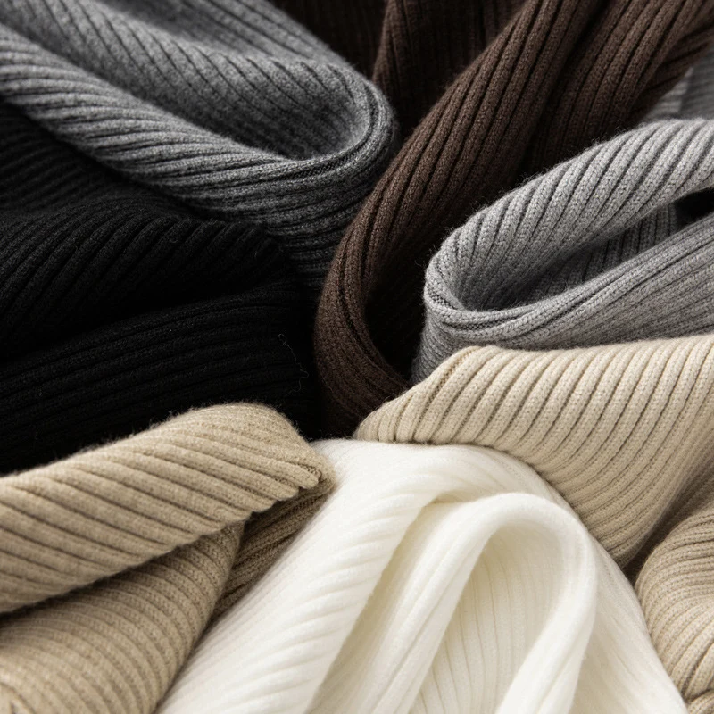 Damen Weite Rippstrick-Hose mit Tunnelzug und fließender Palazzo-Silhouette Nord Taschen