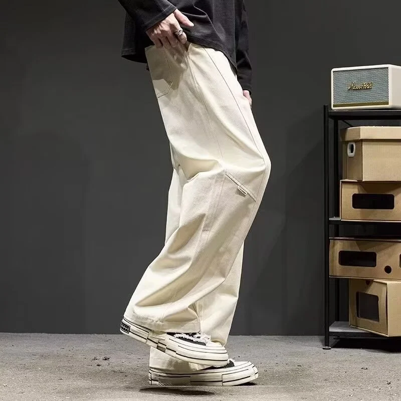 Herren Weitgeschnittene Utility-Hose mit Seitentaschen Nord Taschen