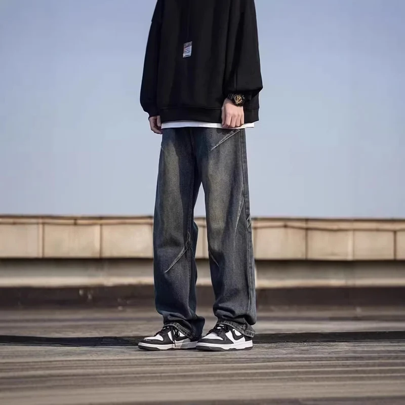 Herren Weitgeschnittene Jeans Nord Taschen