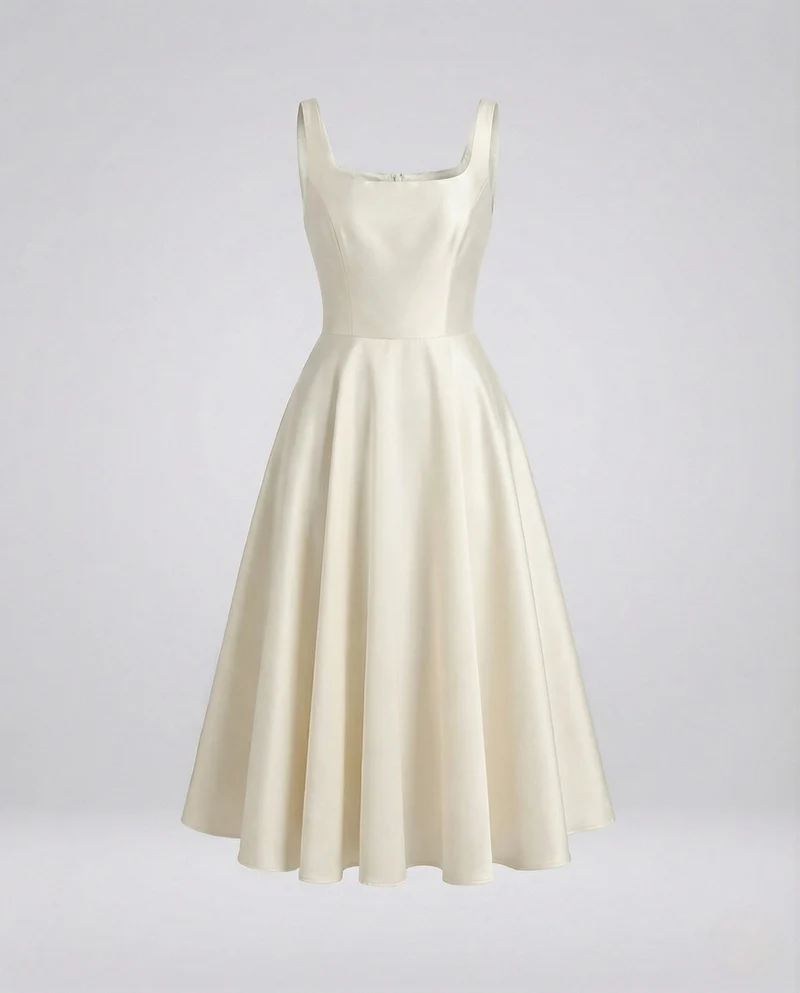 Damen Abendkleid mit Korsage und Midirock
