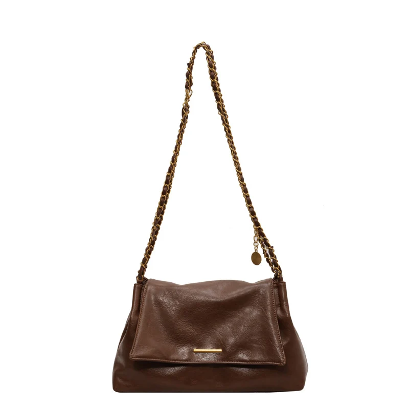 Damenhandtasche mit luxuriösem Kettenhenkel und weich strukturierter Oberfläche Nord Taschen